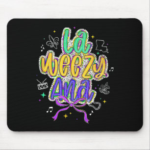 La Weezy Ana Mardi Gras Fat Tuesday Coquette Mouse Pad