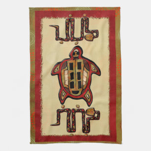 Laako'ob Uchben Mayan Folk Art Tea Towel