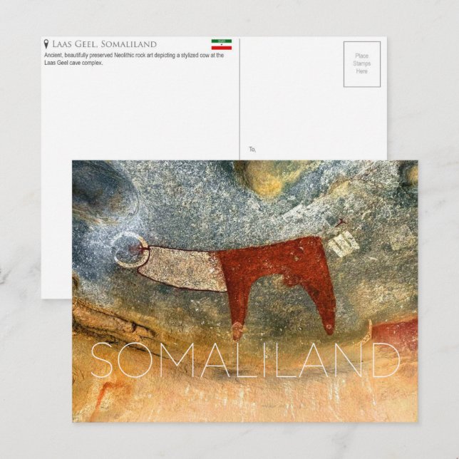 Laas Geel, Somaliland Travel Postcard (Front/Back)