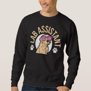 Lab Assistant Labrador Retriever Dog Labrador Mum Sweatshirt