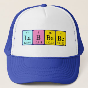 Lab Babe periodic table name hat