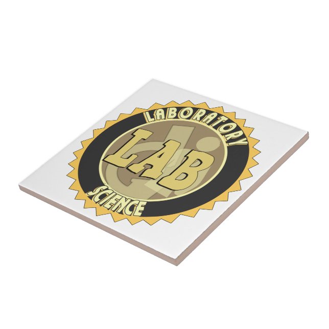 LAB BADGE LABORATORY SCIENCE TILE (Side)