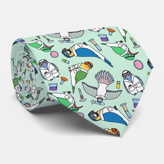 Lab Birds - Ornithology Tie (Rolled)