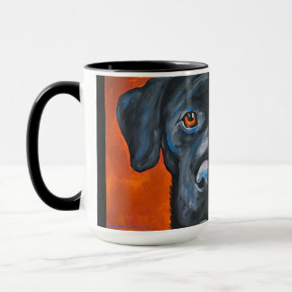 Lab Black | Two-Tone Mug, 15 oz Mug