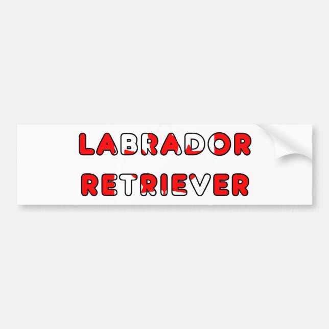 lab Canadian-Flag in name Bumper Sticker (Front)
