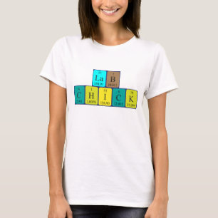 Lab Chick periodic table name shirt