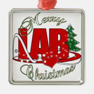 LAB CHRISTMAS LABORATORY METAL TREE DECORATION