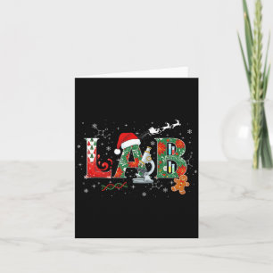 Lab Christmas Laboratory Technician Science Xmas S Card