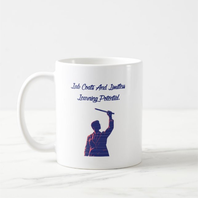 Lab Coats Limitless Learning Potential Science Fun Coffee Mug (Left)