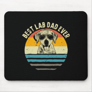 Lab Dad Ever Labrador Dad Vintage Gift Mouse Pad