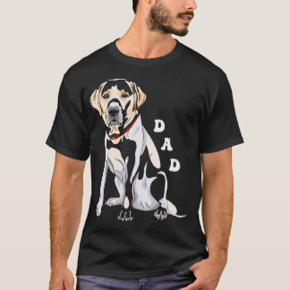 Lab Dad Fox Yellow Labrador Retriever  T-Shirt