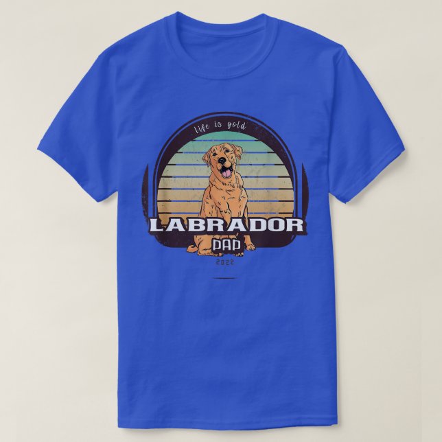 Lab Dad vintage design  T-Shirt (Design Front)