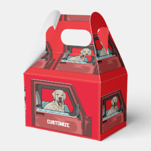 Lab Dog Riding Shotgun Thunder_Cove Favour Box