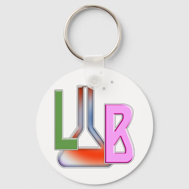 LAB FLASK LOGO LABORATORY KEY RING (Front)