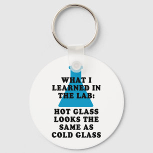 Lab Glass Key Ring