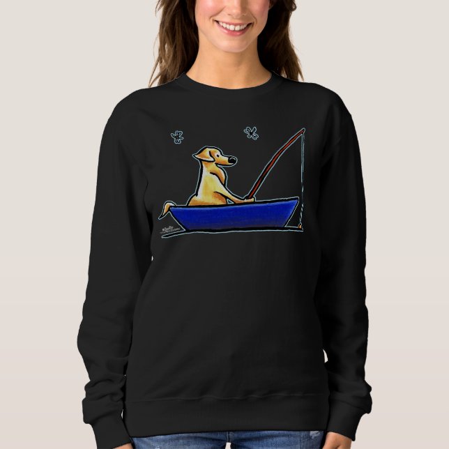 Lab Gone Fishing Sweatshirt (Front)