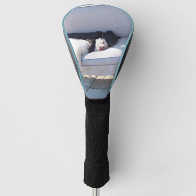 lab group sleeping golf head cover (Front)