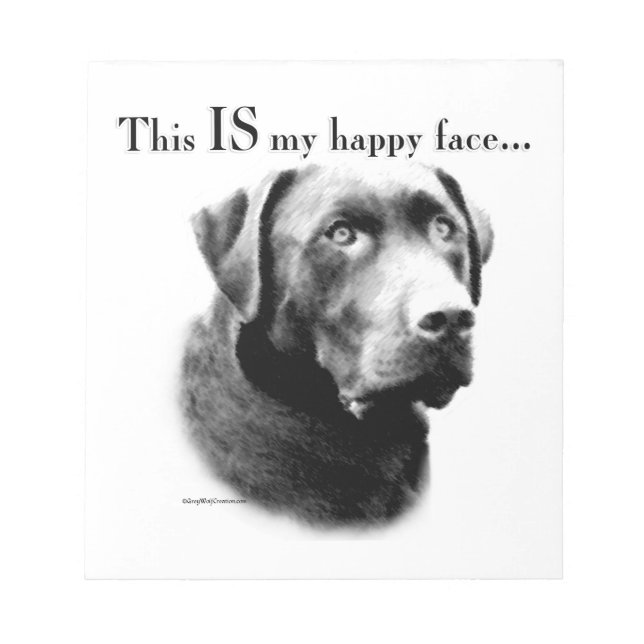 Lab Happy Face Notepad (Front)