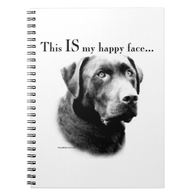 Lab Happy Face Spiral Notebook (Front)