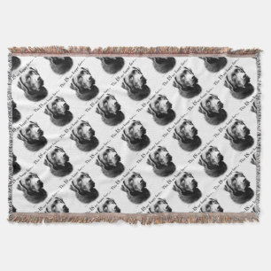 Lab Happy Face Throw Blanket