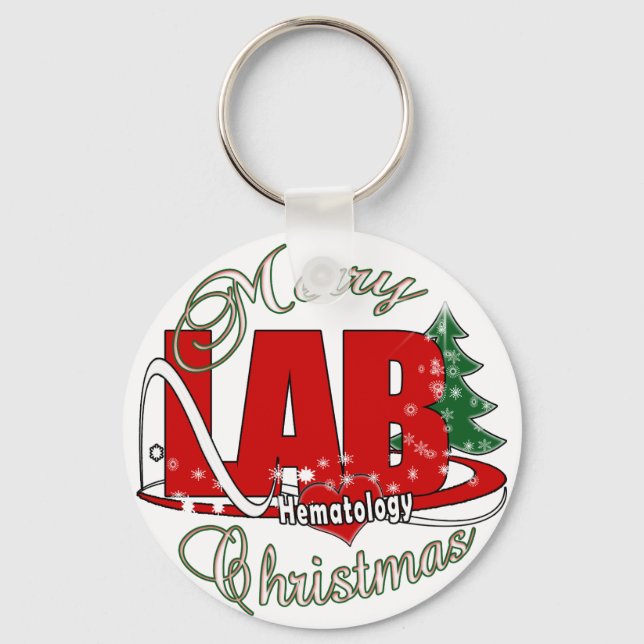 LAB HEMATOLOGY CHRISTMAS KEY RING (Front)