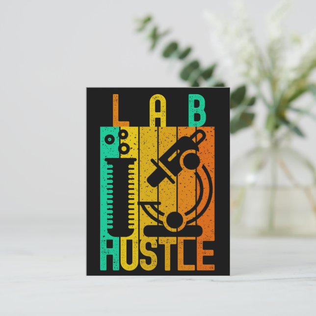 LAB HUSTLE - #LABLIFE POSTCARD (Standing Front)