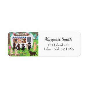 Lab Licks Ice Cream Labradors Return Address