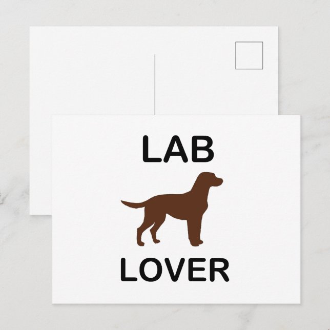 lab lover postcard (Front/Back)