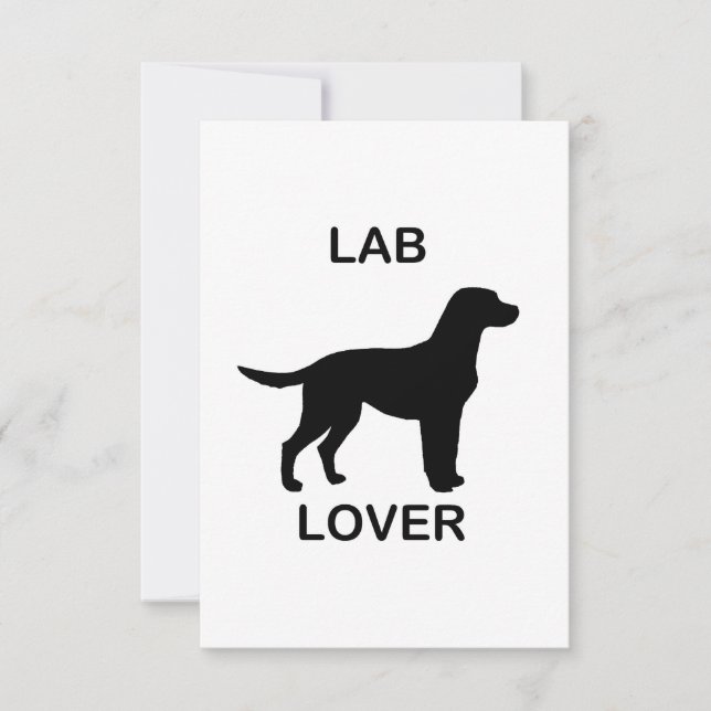 lab lover thank you card (Front)