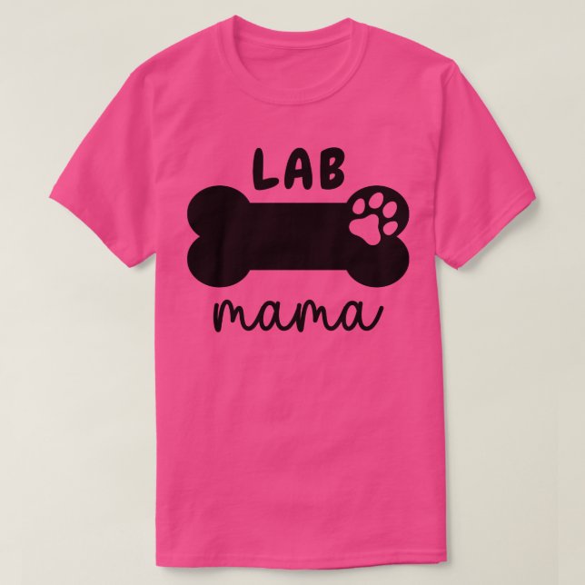 Lab Mama Paw 9 T-Shirt (Design Front)