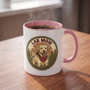 Lab Mum Coffee Mug Labrador Mum Gift Vintage