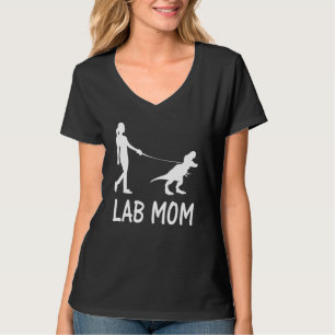 Lab Mum Labrador Retriever Mama Dog Dinosaur Women T-Shirt