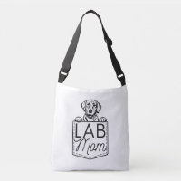 “Lab Mum” Peek-a-Boo Cross-Body Tote
