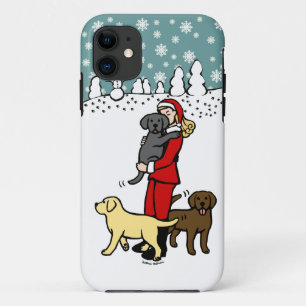 Lab Mum Santa Christmas iPhone 11 Case