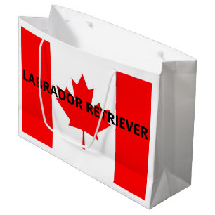 lab name Canadian-Flag Large Gift Bag