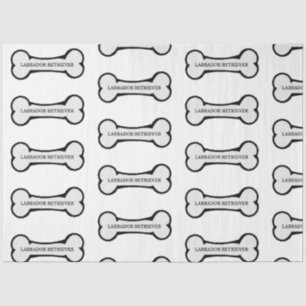 lab name on bone tissue paper