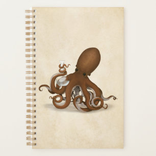 Lab Octopus & Periodic Table Victorian Naturalist Planner