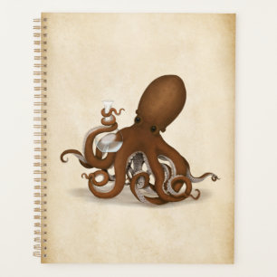 Lab Octopus & Periodic Table Victorian Naturalist Planner