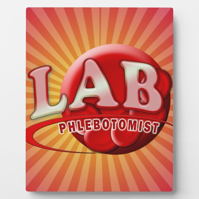 LAB PHLEBOTOMIST RBC LOGO PLAQUE (Front)