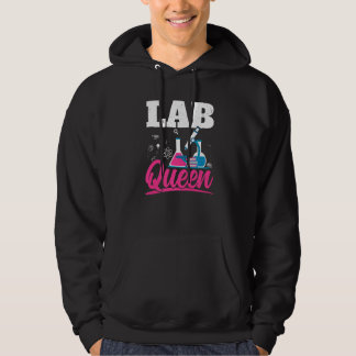 Lab Queen Biologist Science Teacher Biology Major Hoodie