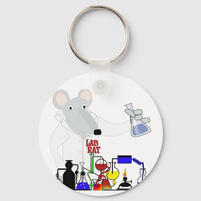 LAB RAT CHEMISTRY KEY RING (Front)