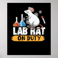 Lab Rat on Duty science mice design shirt