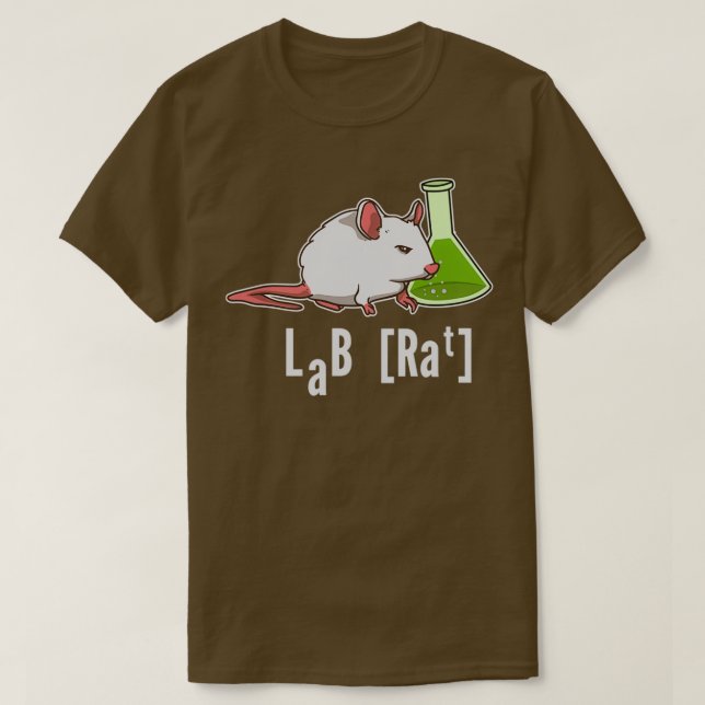 Lab Rat Science Chemistry Professor Laboratory 1 T-Shirt (Design Front)
