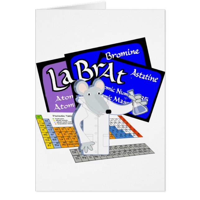 Lab Rat Spelled with Elements from Periodic Table (Front)