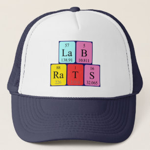 Lab Rats periodic table name hat