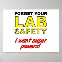 Lab Safety Funny Poster