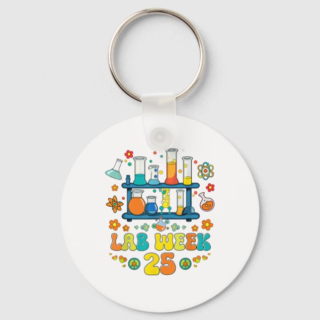 Lab Scientist Lab Week 2025 Mystery Machine Of Dia Key Ring (Front)