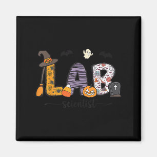 Lab Scientist Medical Lab Science Halloween Labora Magnet