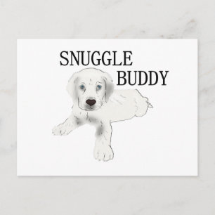lab snuggle buddy postcard