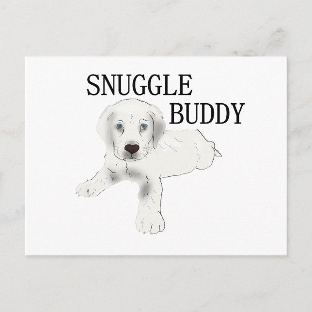 lab snuggle buddy postcard (Front)